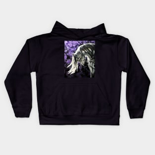 Stallion Among Wisteria Flowers Kids Hoodie